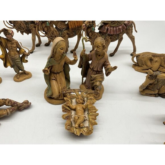 1983 Fontanini Depose Italy Nativity Figurines W/Spider Mark 5" Set of 17 VTG - Picture 4 of 16